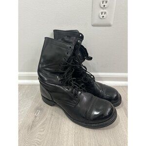 Corcoran Boots Mens Size 12 Black Leather Combat Military Utility Grunge USA